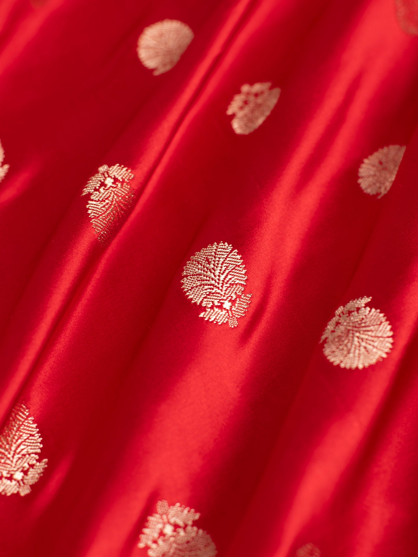 Handwoven Red Silk Fabric