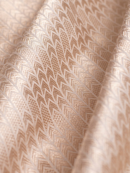 Handwoven Beige Silk Fabric