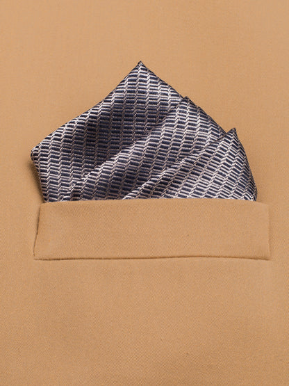 Handwoven Black Silk Pocket Square