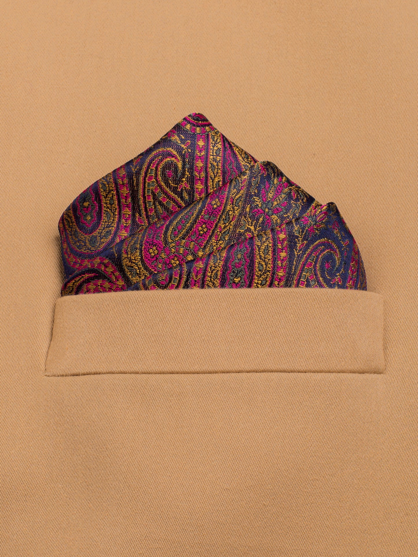 Handwoven Multi Silk Pocket Square