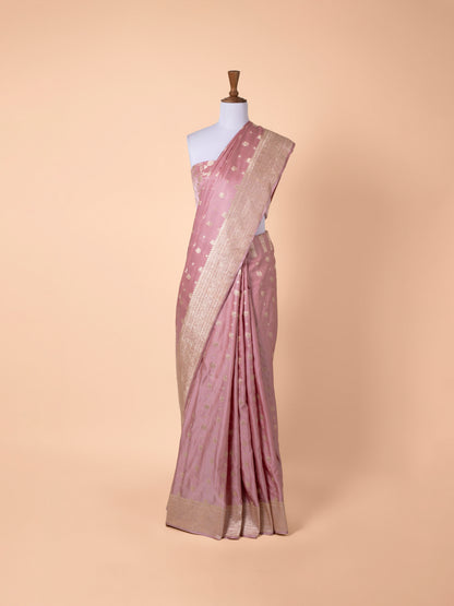 Handwoven Pink Silk Saree