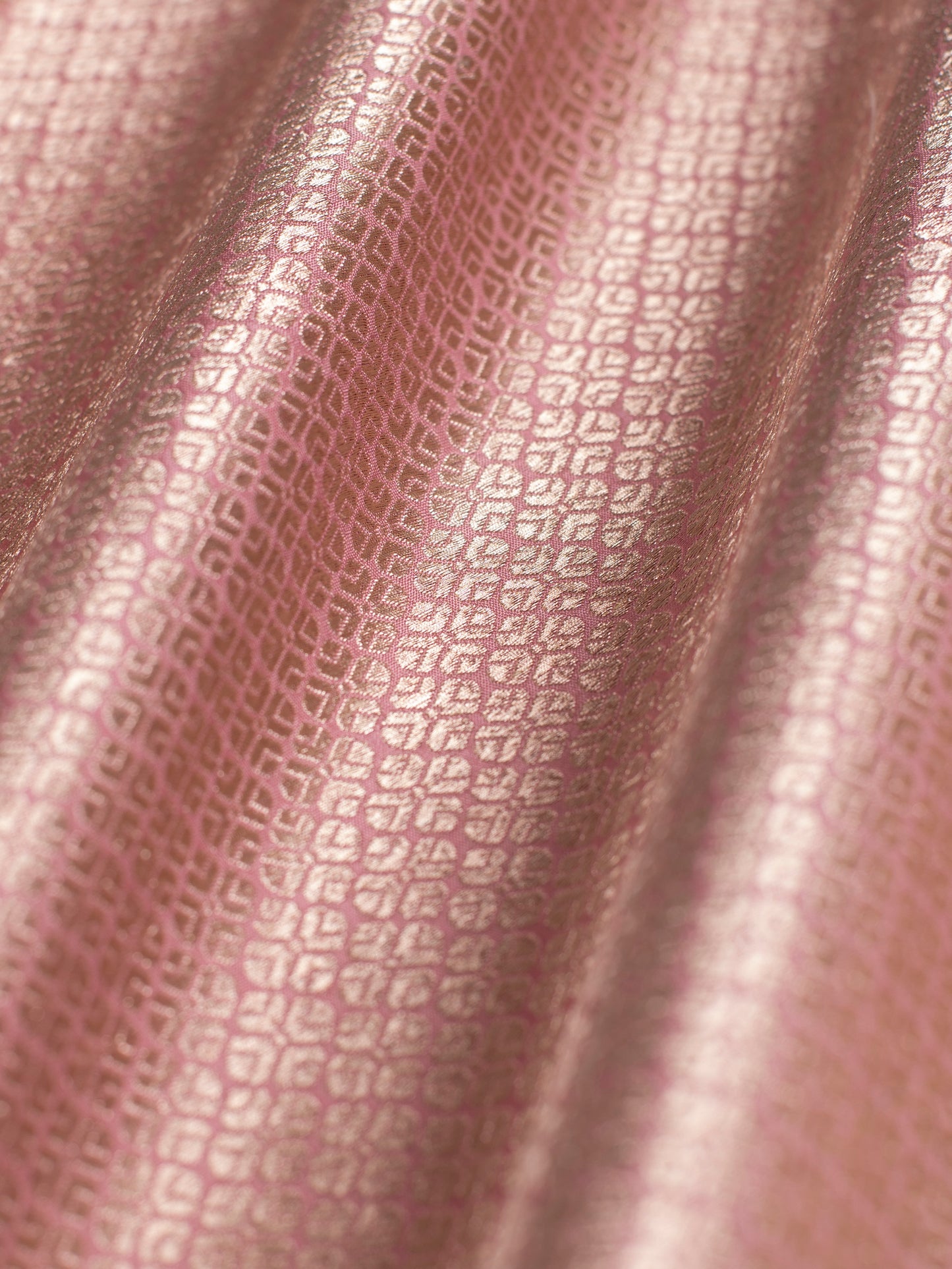 Handwoven Pink Silk Blouse Fabric