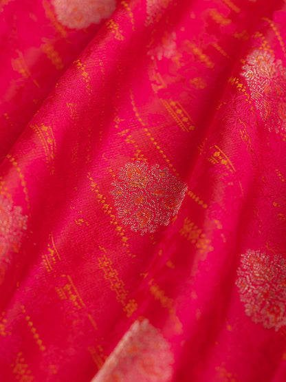 Handwoven Rani Pink Silk Blouse Fabric