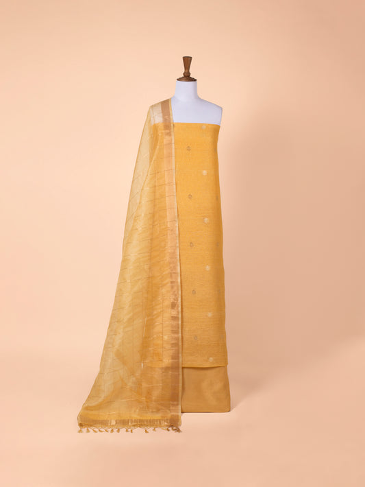 Handwoven Yellow Linen Suit Piece