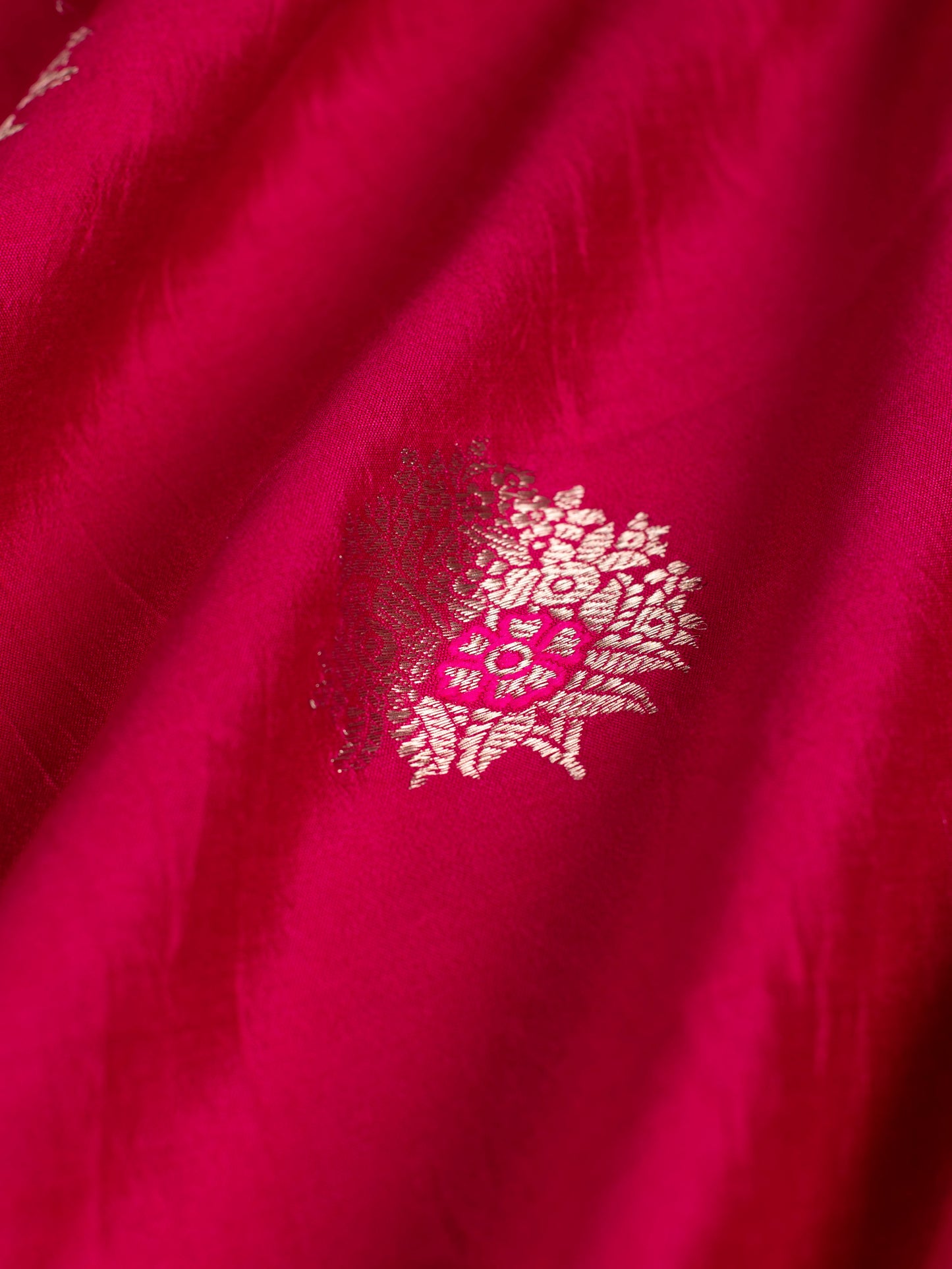 Handwoven Pink Silk Blouse Fabric