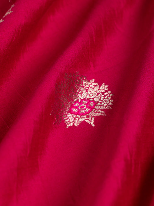 Handwoven Pink Silk Blouse Fabric