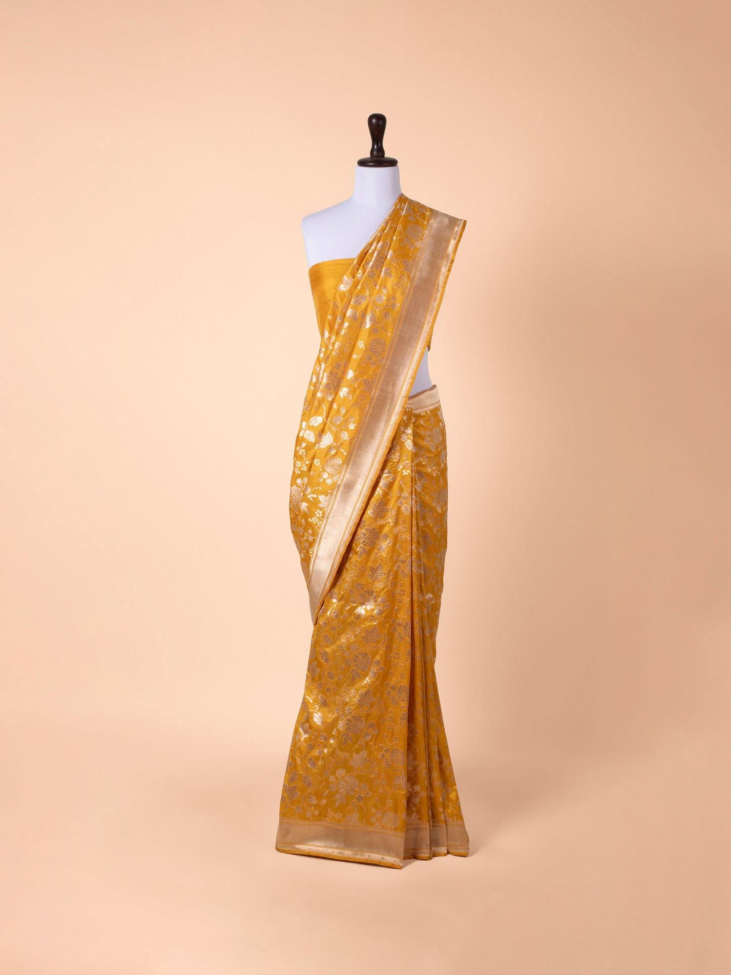 Handwoven Yellow Silk Saree