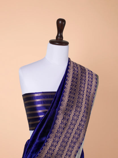 Handwoven Blue Silk Saree