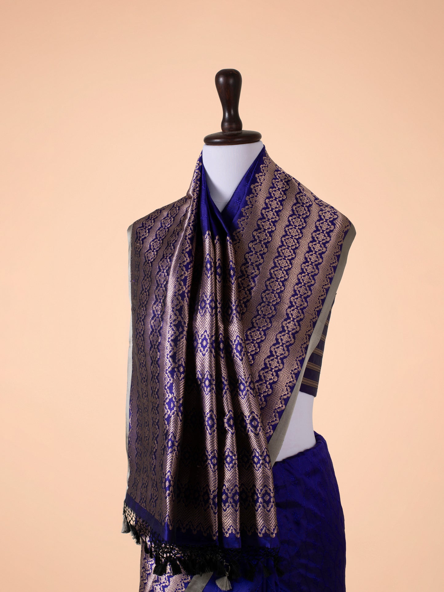 Handwoven Blue Silk Saree