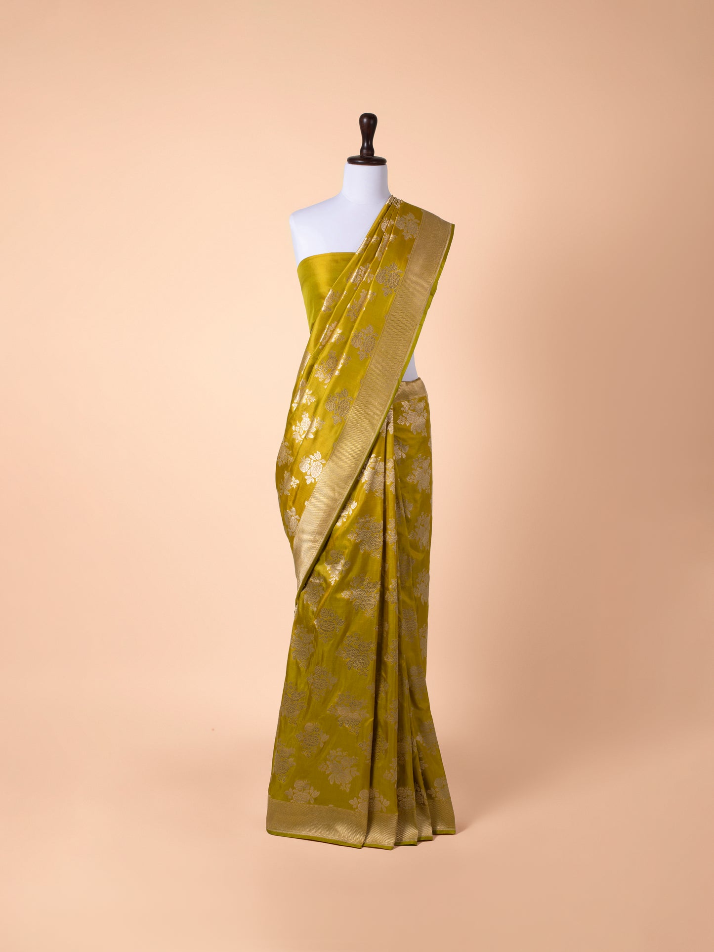 Handwoven Gold Silk Saree