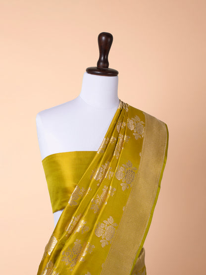 Handwoven Gold Silk Saree