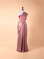 Handwoven Pink Kanjivaram Silk Saree