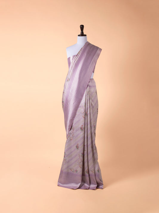 Handwoven Purple Kanjivaram Silk Saree