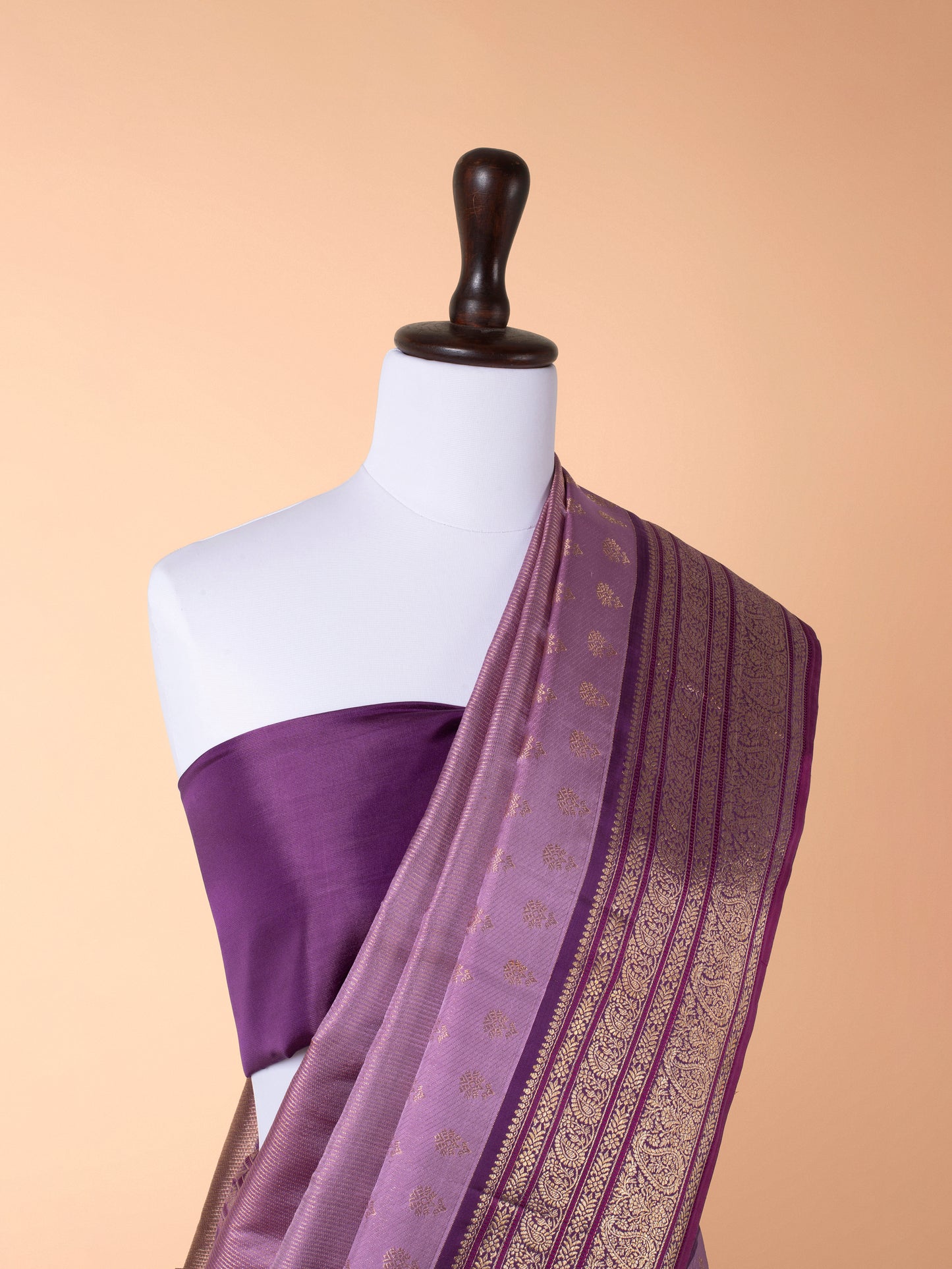 Handwoven Purple Kanjivaram Silk Saree