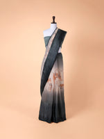 Handwoven Grey Georgette Saree