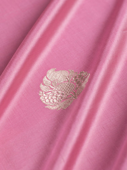 Handwoven Pink Silk Blouse Fabric