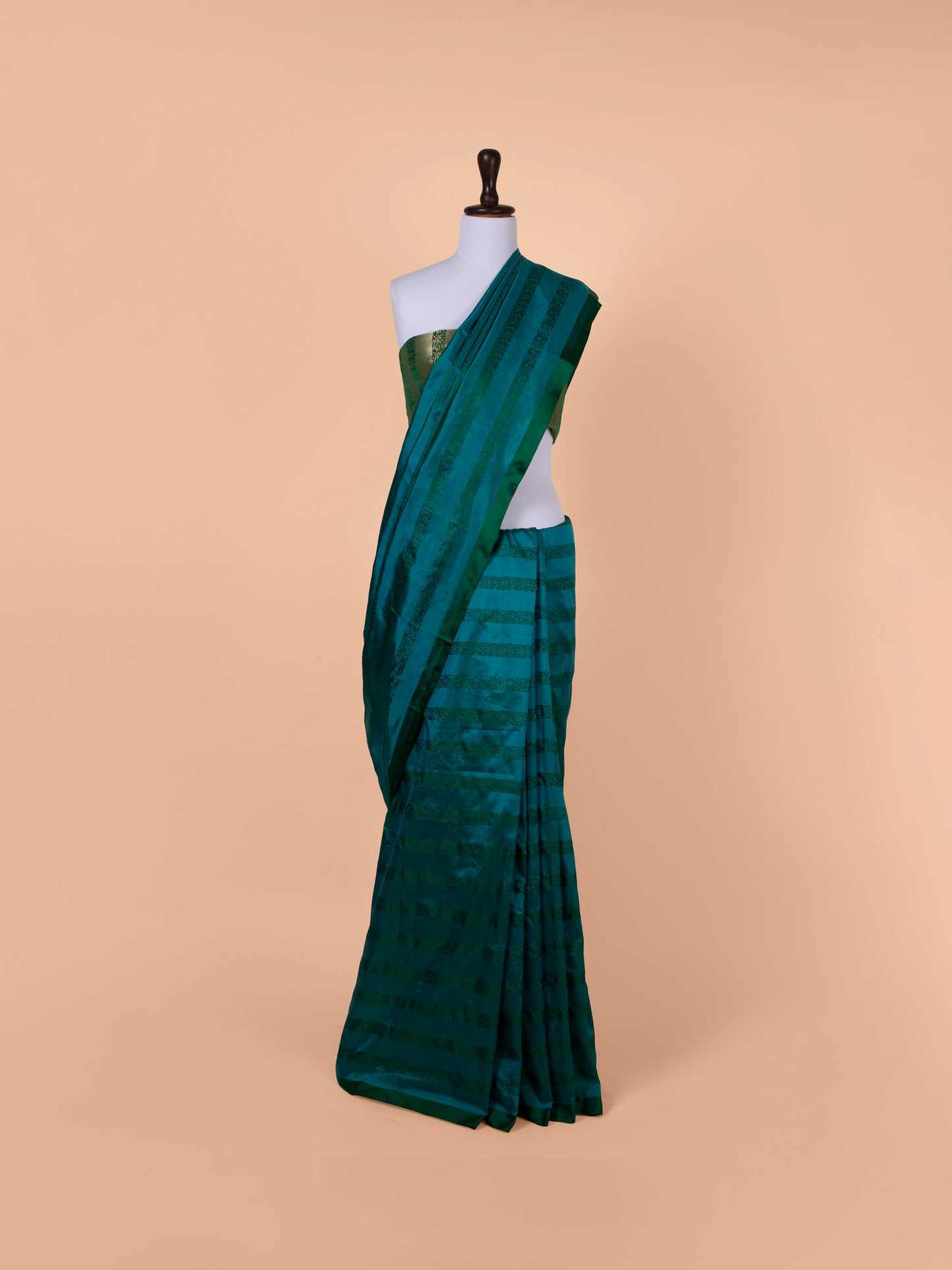 Handwoven Green Silk Saree