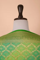 Handwoven Green Georgette Dupatta