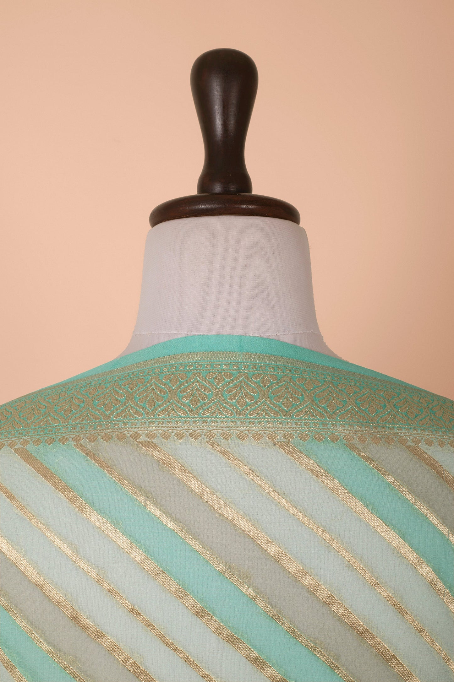 Handwoven Blue Georgette Dupatta