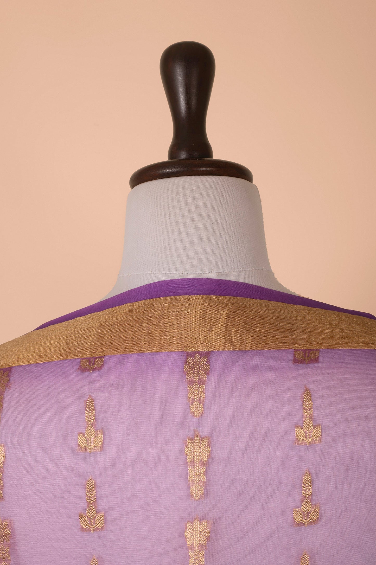 Handwoven Purple Organza Dupatta