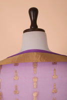Handwoven Purple Organza Dupatta