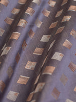 Handwoven Purple Satin Silk Blouse Fabric