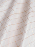 Handwoven Off White Silk Blouse Fabric