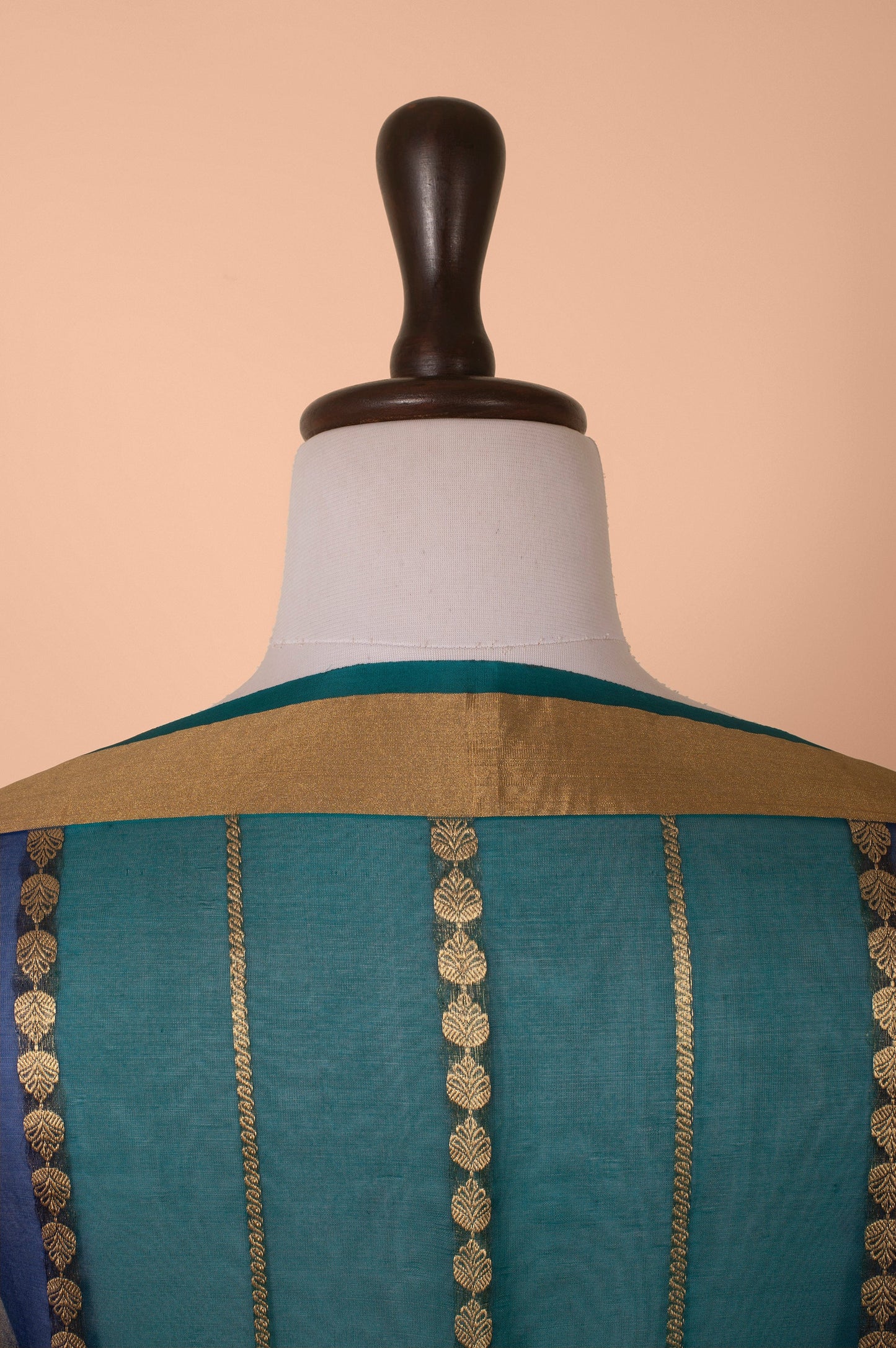 Handwoven Blue Organza Dupatta