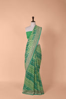 Handwoven Green Georgette Saree