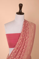 Handwoven Pink Georgette Saree