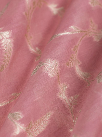 Handwoven Pink Cotton Fabric