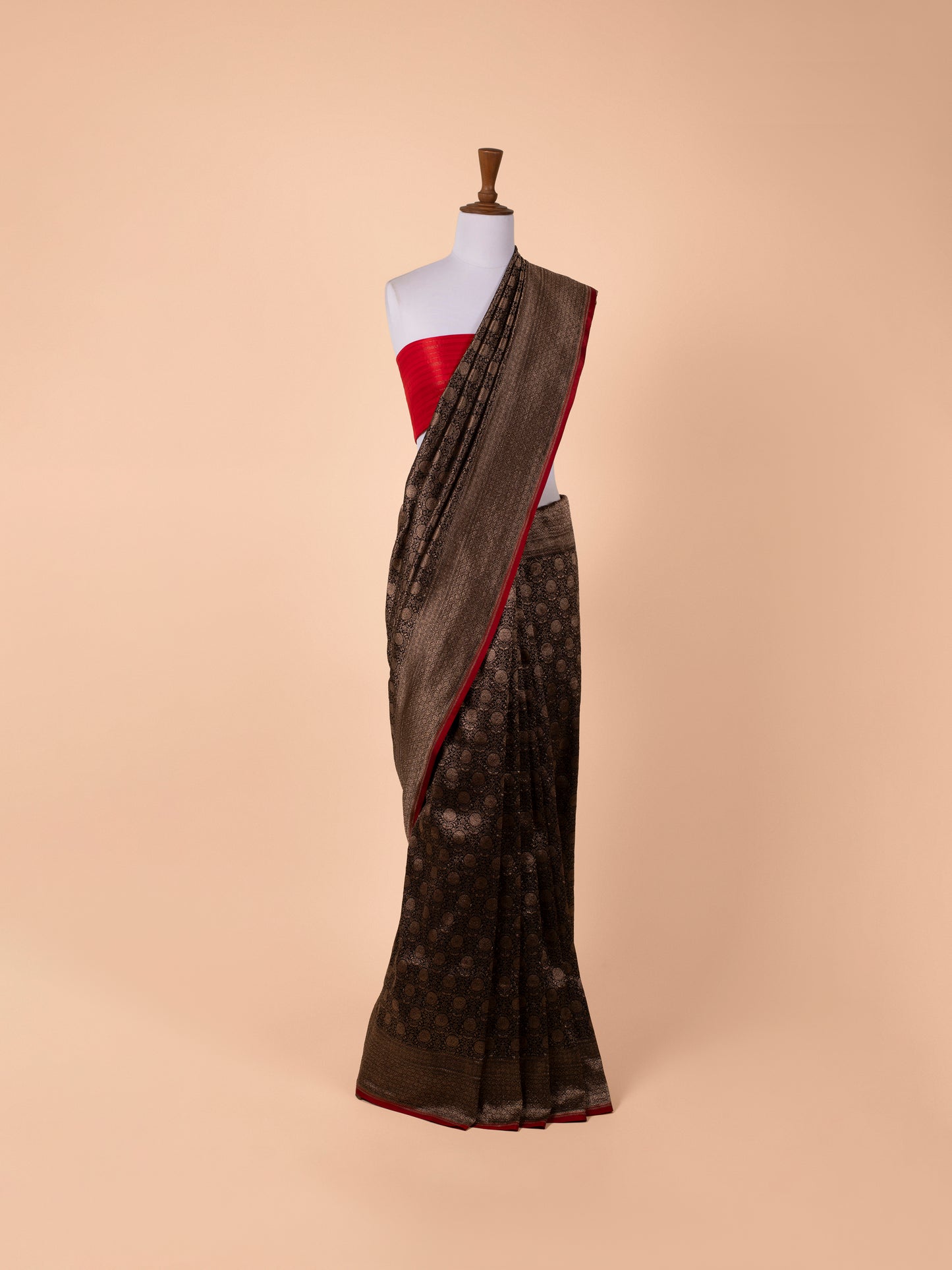 Handwoven Black Silk Saree