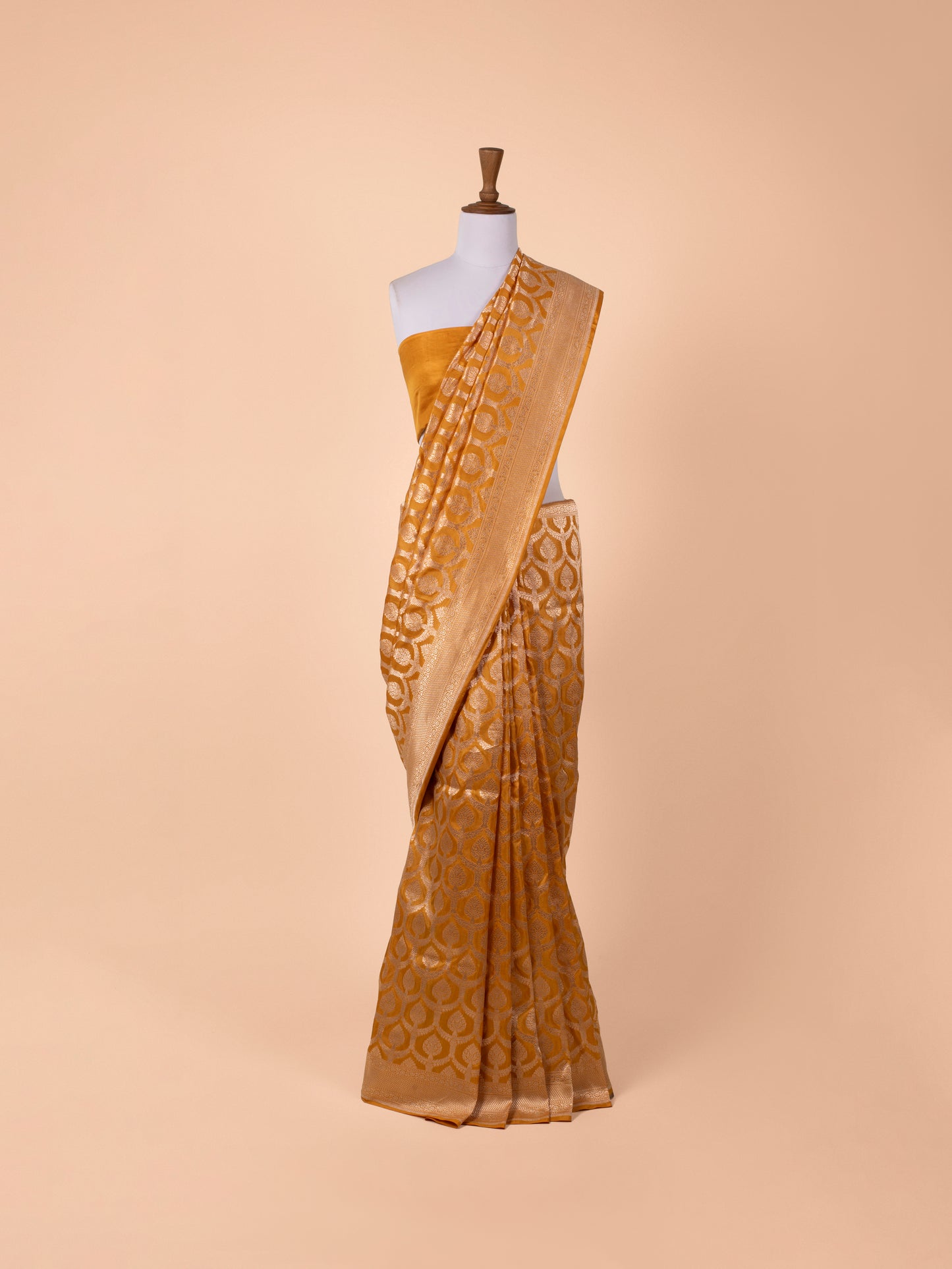 Handwoven Gold Silk Saree