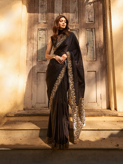 Diana Penty in The 'Only Yours' Saree in Black