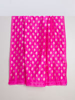 Handwoven Fuchsia Banarasi Silk Fabric