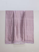 Handwoven Lilac Banarasi Satin Fabric