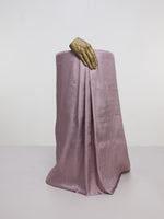 Handwoven Lilac Banarasi Satin Fabric