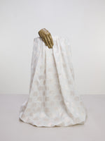 Handwoven White Banarasi Silk Fabric