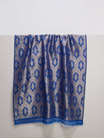 Handwoven Royal Blue Banarasi Silk Fabric