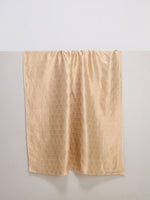 Handwoven Champagne Gold Banarasi Satin Fabric