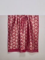 Handwoven Maroon Silk Banarasi Fabric