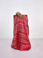 Handwoven Red Banarasi Silk Fabric