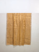 Handwoven Rusty-Gold Banarasi Tissue Fabric