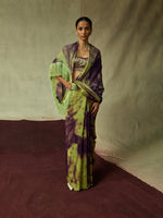Multicolour Chiffon Digital Print Saree