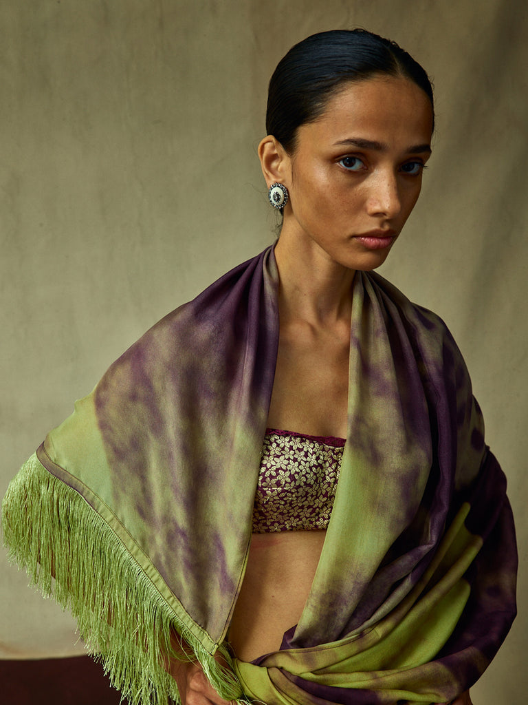 Multicolour Chiffon Digital Print Saree