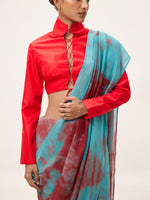 Multicolour Chiffon Digital Print Saree