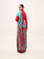 Multicolour Chiffon Digital Print Saree