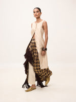 Handwoven Espresso Brown Silk Scarf