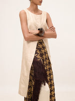 Handwoven Espresso Brown Silk Scarf