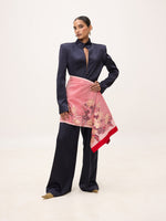 Handwoven Red Silk Banarasi Shawl